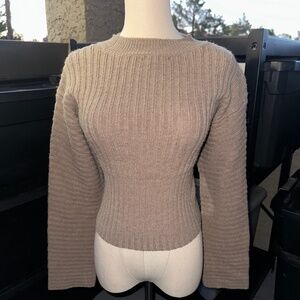 Light Brown/Tan Sweater - Long Sleeve - Small